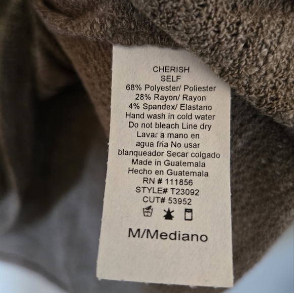 Talulah Brown V-neck Sweater Size Medium - Picture 6 of 6